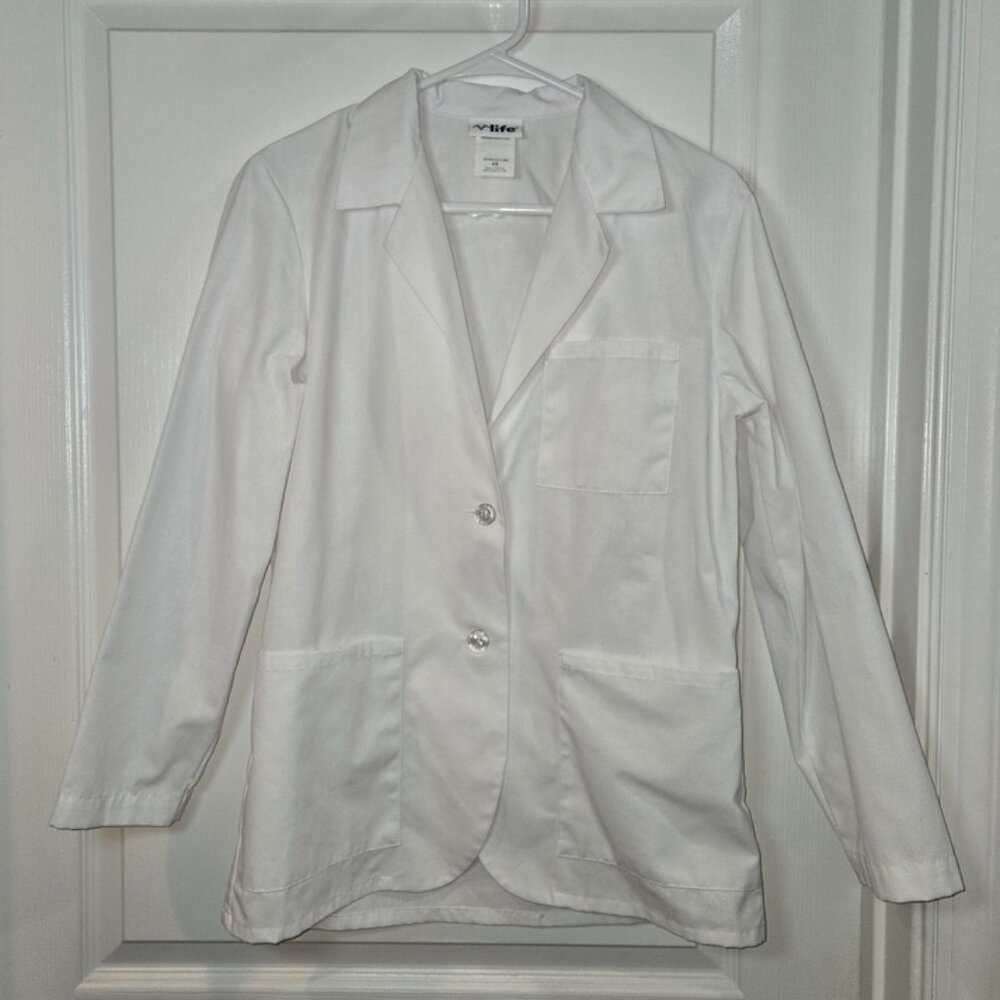 Medical White Coat Doctor V Life Womens XS